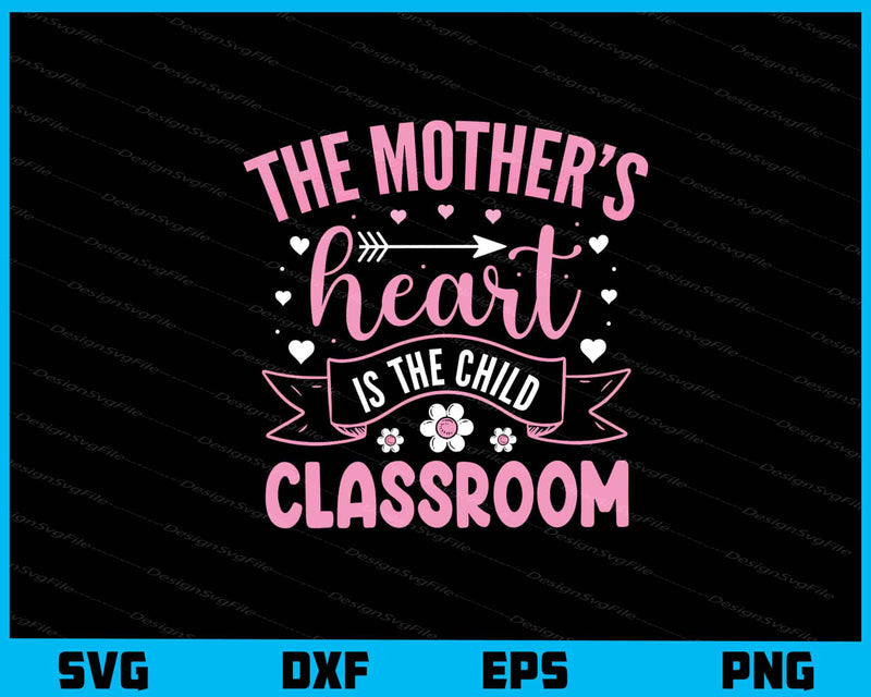 The Mother’s Heart Is The Child Classroom svg