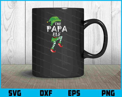 The Papa Elf Christmas SVG Cutting Printable File