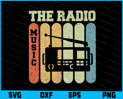 The Radio Music Vintage SVG