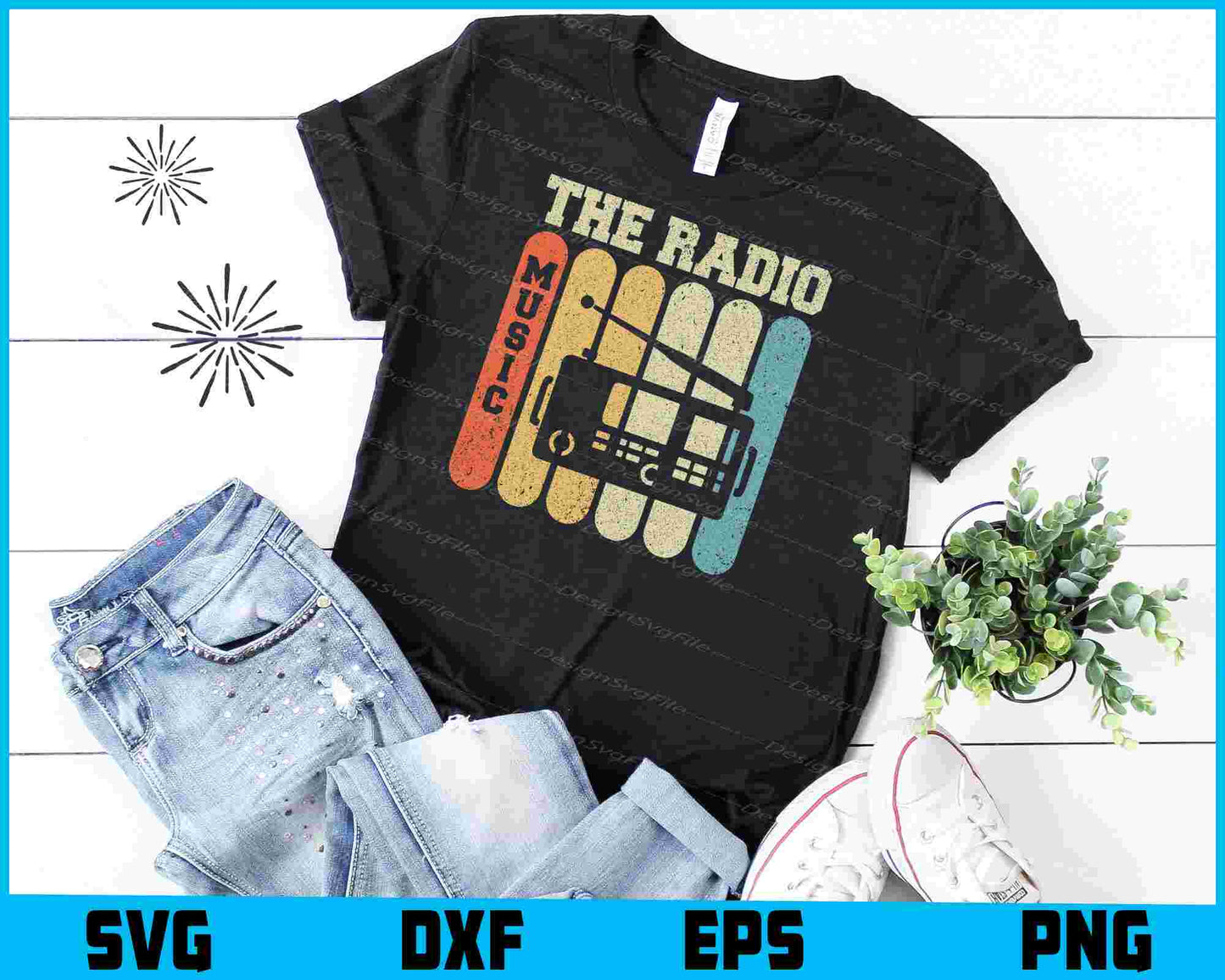 The Radio Music Vintage SVG