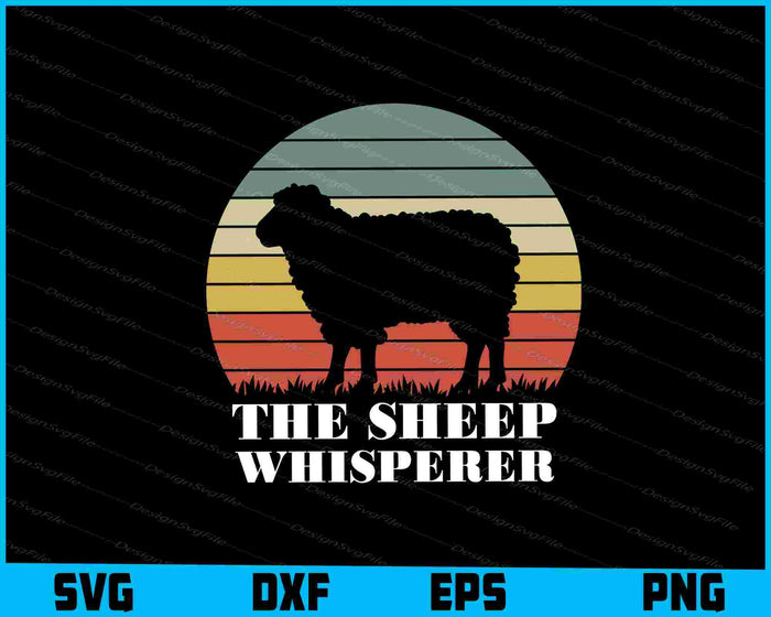 The Sheep Whisperer SVG, Animals PNG