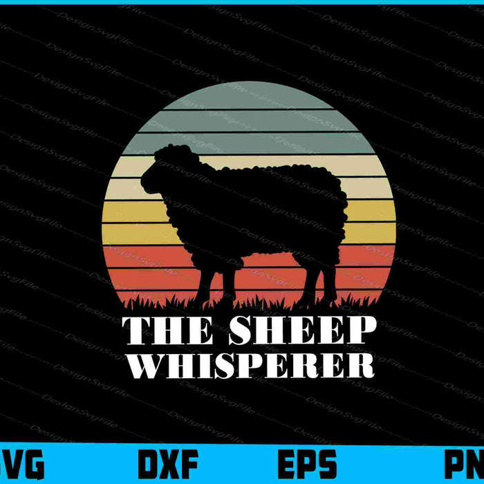 The Sheep Whisperer SVG, Animals PNG