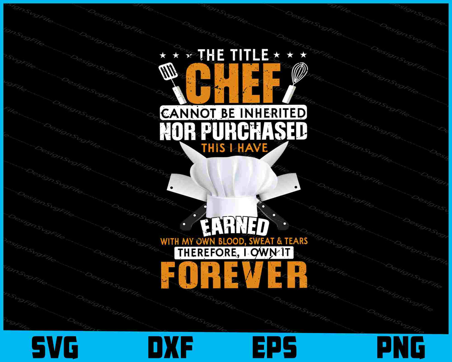 The Title Chef Cannot Be Inherited Nor Purchased T Shirt