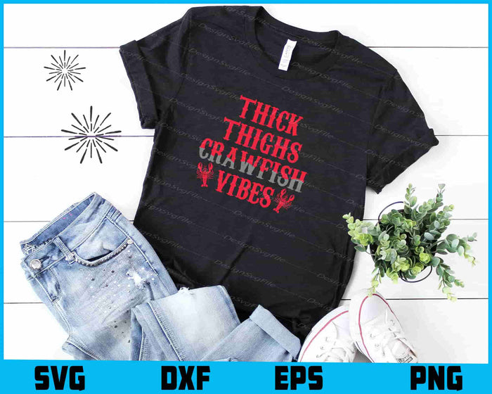 Collection of crawfish-themed designs with text and graphics on a black background.