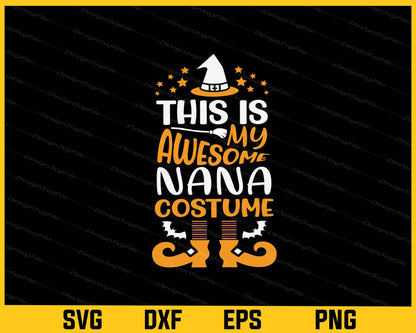 This Is My Awesome Costume Halloween Svg Cutting Printable File  - Premium Cutting Files in SVG, PNG & EPS Formats - Premium SVG Cutting Files for Crafts