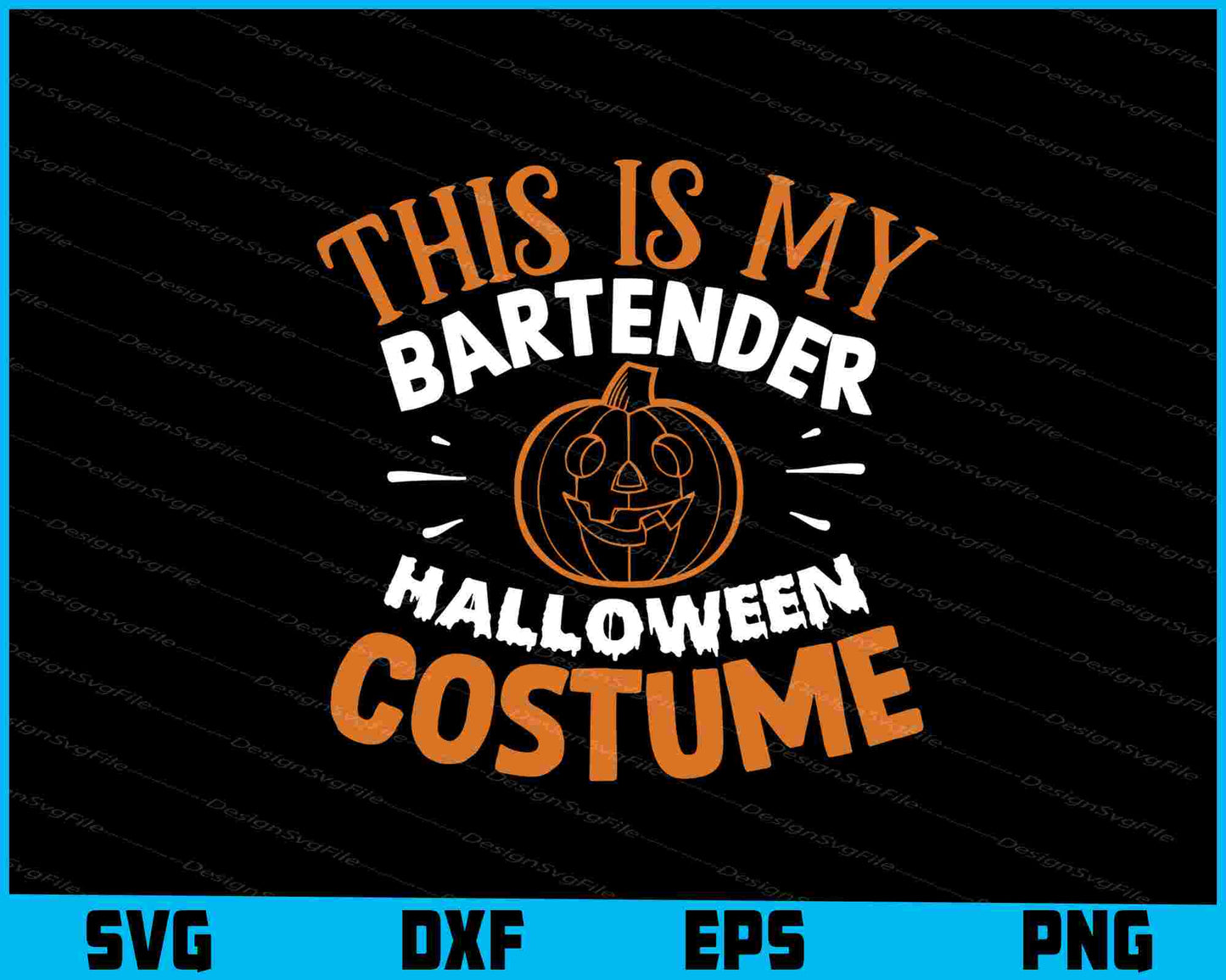 This Is My Bartender Halloween Costume Svg Dxf Png For Silhouette, File  - Premium Cutting Files in SVG, PNG & EPS Formats - Premium SVG Cutting Files for Crafts