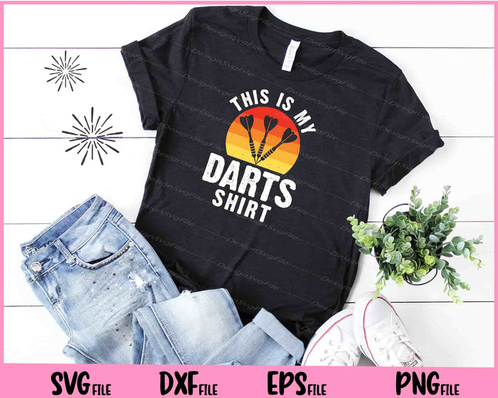This Is My Dart’s vintage Shirt Svg Cutting Printable Files  - Premium Cutting Files in SVG, PNG & EPS Formats - Premium SVG Cutting Files for Crafts