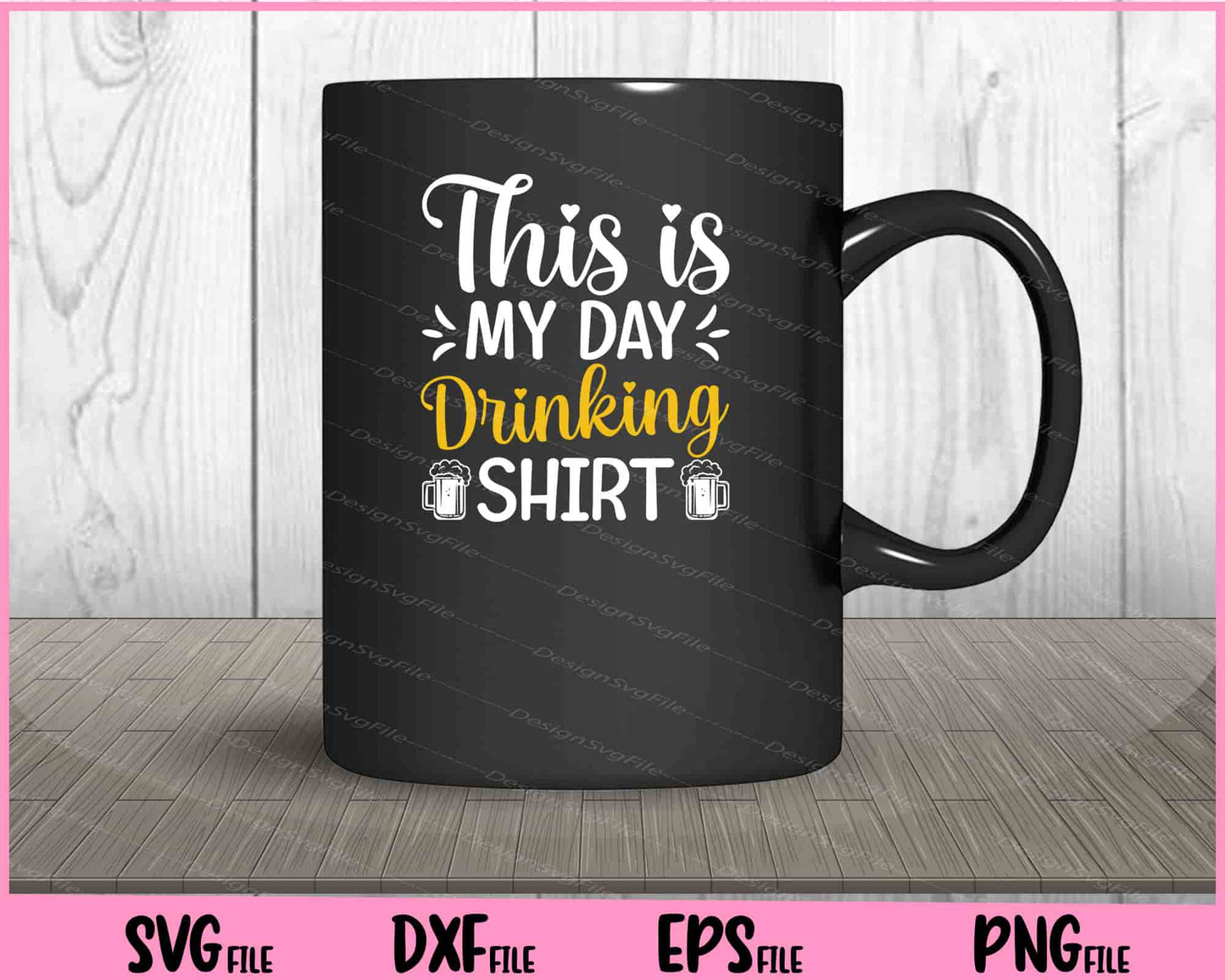 This Is My Day Drinking Shirt Svg Cutting Printable Files  - Premium Cutting Files in SVG, PNG & EPS Formats - Premium SVG Cutting Files for Crafts