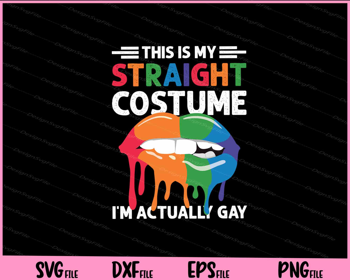 This Is My Straight Costume I’m Actually Svg Cutting Printable Files  - Premium Cutting Files in SVG, PNG & EPS Formats - Premium SVG Cutting Files for Crafts