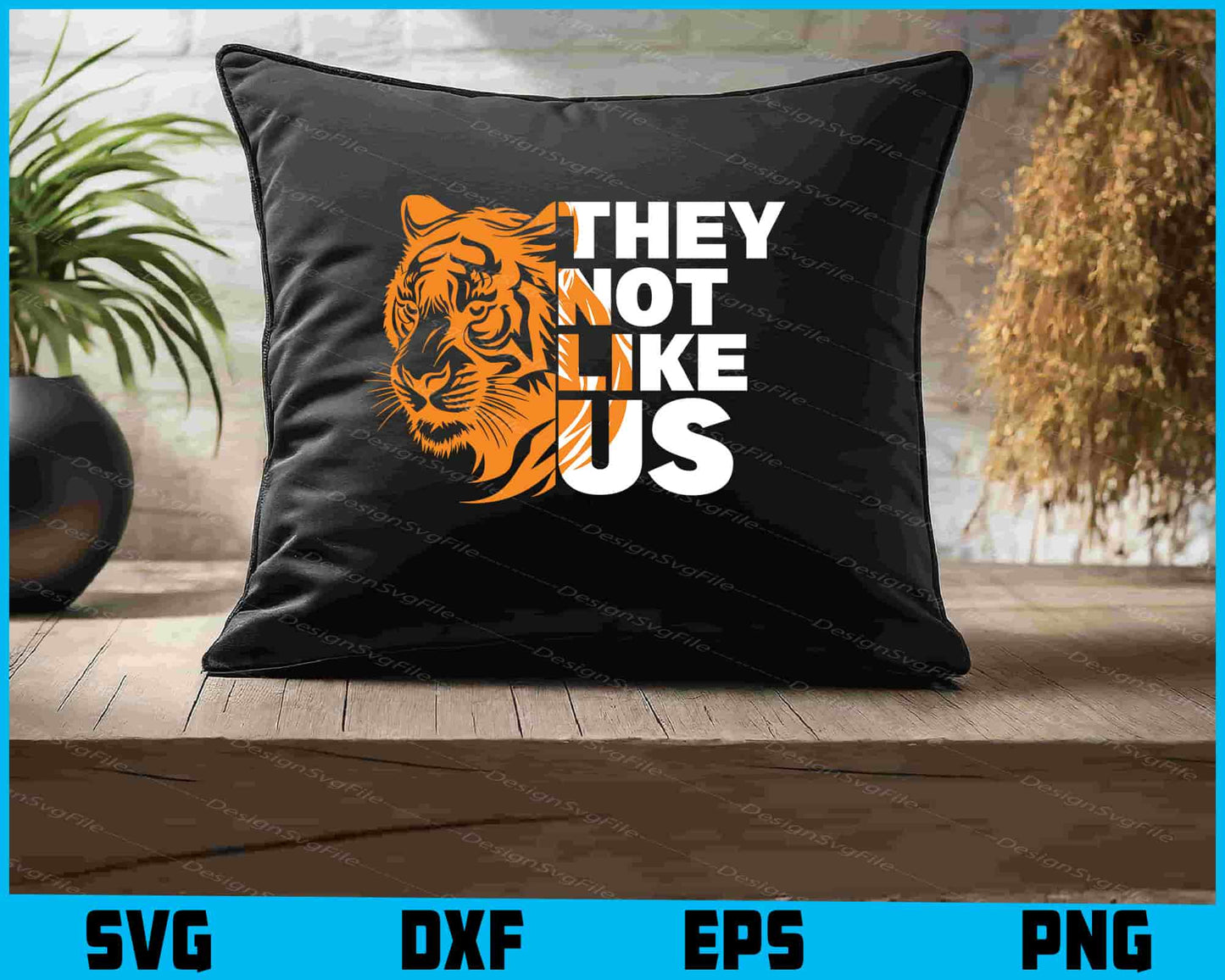 Tiger SVG, They Not Like Us