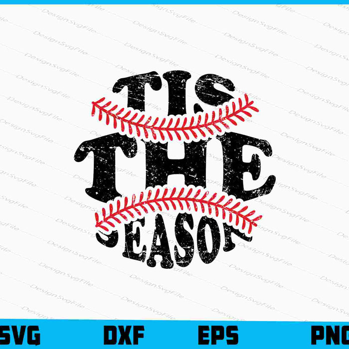 Tis The Season Baseball SVG