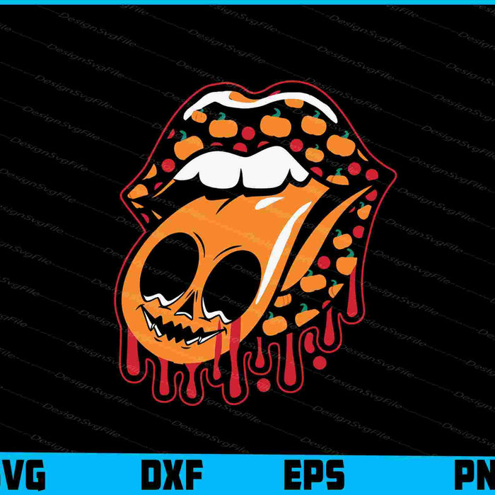 Tongue Halloween SVG PNG Digital Sublimation Print File  - Premium Cutting Files in SVG, PNG & EPS Formats - Premium SVG Cutting Files for Crafts