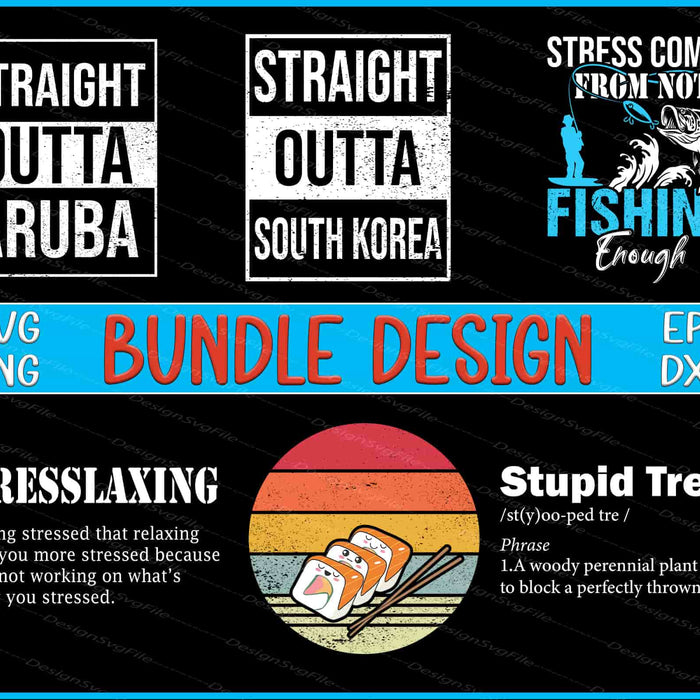 Travel SVG, Fishing PNG Bundle Sushi Roll