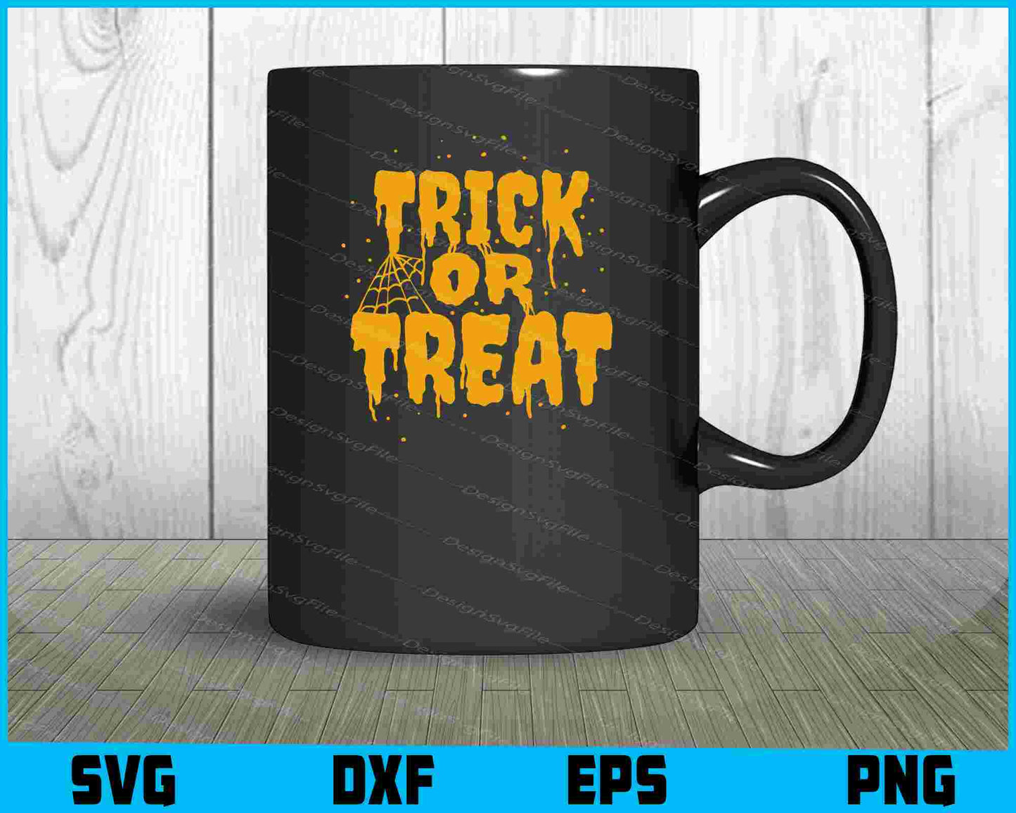 Trick Or Treat Halloween SVG PNG Design Printable File  - Premium Cutting Files in SVG, PNG & EPS Formats - Premium SVG Cutting Files for Crafts