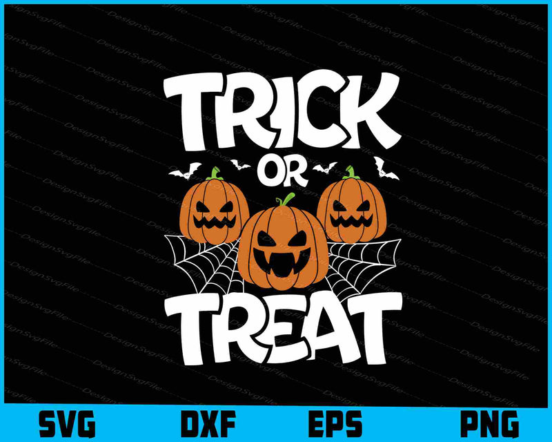 Trick Or Treat Halloween Svg Dxf Png For Silhouette, Cut Files  - Premium Cutting Files in SVG, PNG & EPS Formats - Premium SVG Cutting Files for Crafts