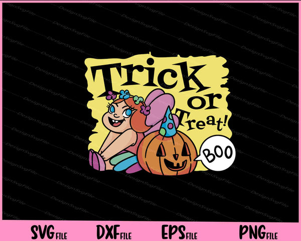 Trick Or Treat! Girl In Fairy Halloween svg
