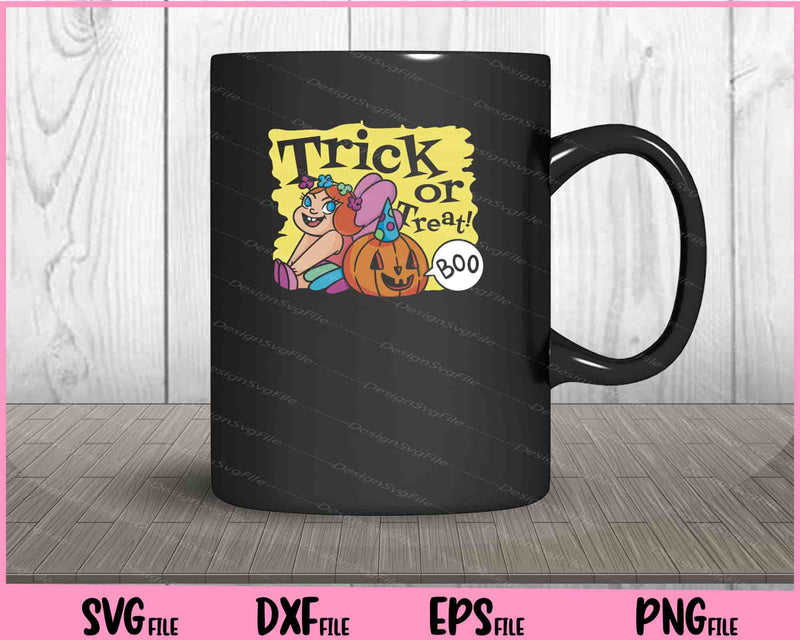 Trick Or Treat! Girl In Fairy Halloween Svg Cutting Printable Files  - Premium Cutting Files in SVG, PNG & EPS Formats - Premium SVG Cutting Files for Crafts