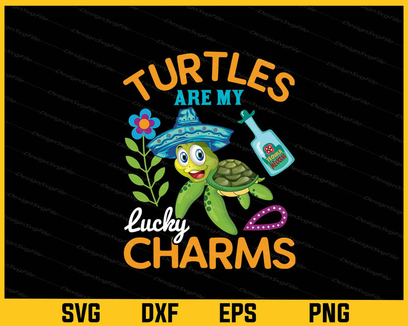Turtles Are My Lucky Charms Svg Cutting Printable File