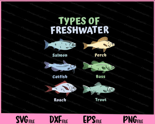 Types Of Freshwater Fish Animals Svg Cutting Printable Files  - Premium Cutting Files in SVG, PNG & EPS Formats - Premium SVG Cutting Files for Crafts