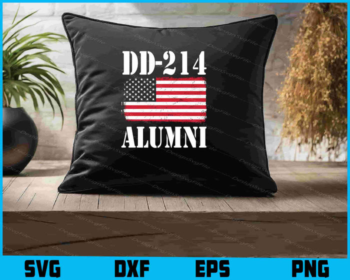 U.S. Military Veterans DD-214 Alumni Vintage SVG