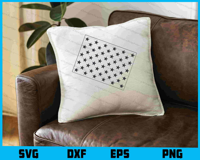 US 50 Star Union for American Flag SVG