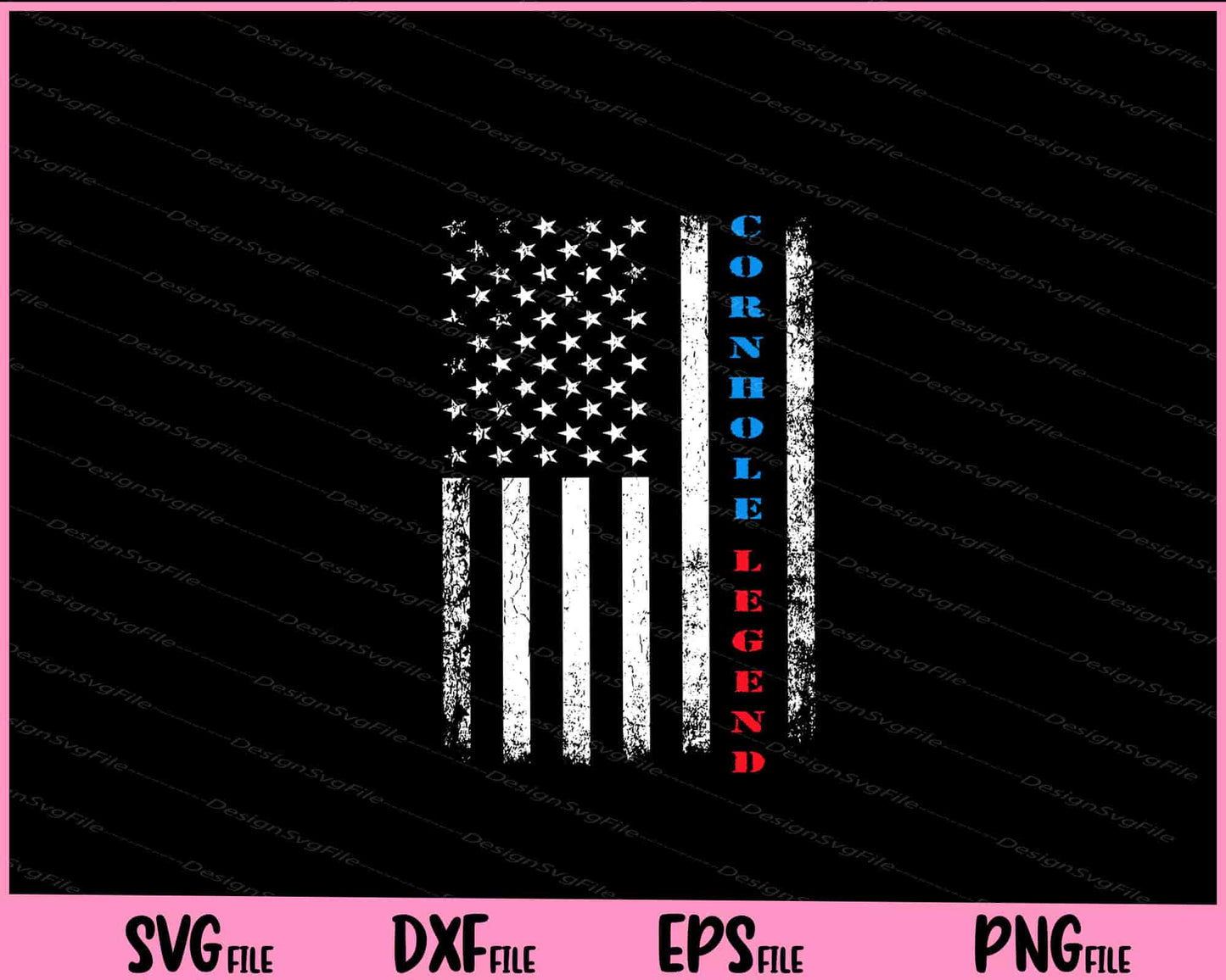 USA American Flag Cornhole Legend Champion Svg Cutting Printable Files  - Premium Cutting Files in SVG, PNG & EPS Formats - Premium SVG Cutting Files for Crafts