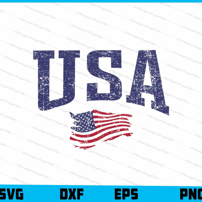 USA Flag 4th of July Memorial Day SVG