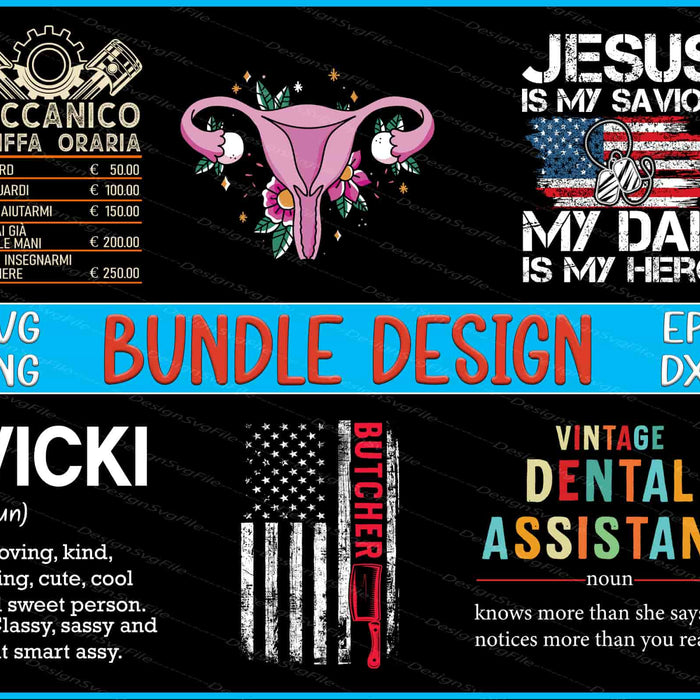 USA Flag Bundle SVG, Vintage PNG Veteran Father's Day