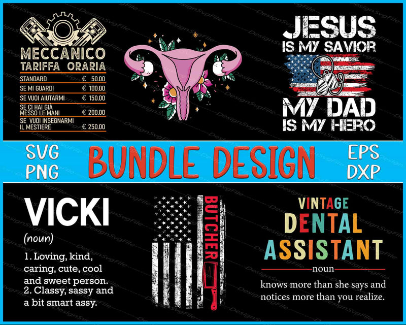 USA Flag Bundle SVG, Vintage PNG Veteran Father's Day