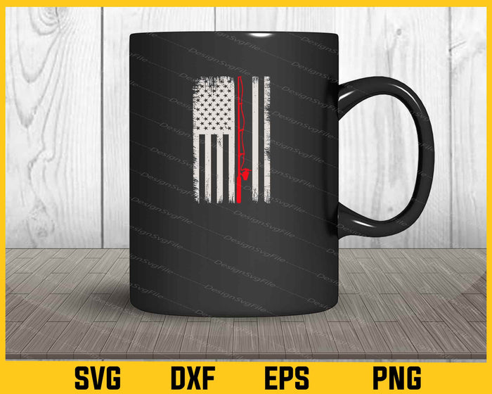 USA Flag Fishing Design Svg Cutting Printable File  - Premium Cutting Files in SVG, PNG & EPS Formats - Premium SVG Cutting Files for Crafts