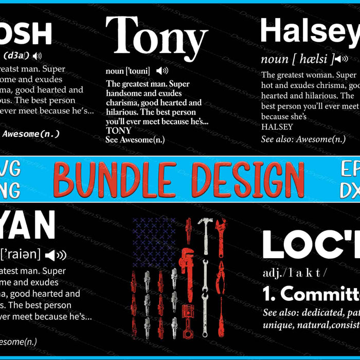 USA Flag SVG, Tony PNG Bundle Funny Gift