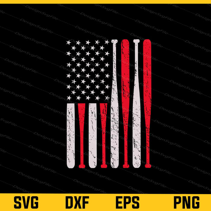 USA Softball Flag Svg Cutting Printable File  - Premium Cutting Files in SVG, PNG & EPS Formats - Premium SVG Cutting Files for Crafts