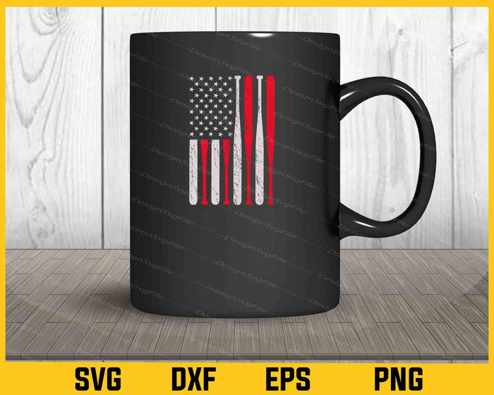 USA Softball Flag Svg Cutting Printable File  - Premium Cutting Files in SVG, PNG & EPS Formats - Premium SVG Cutting Files for Crafts