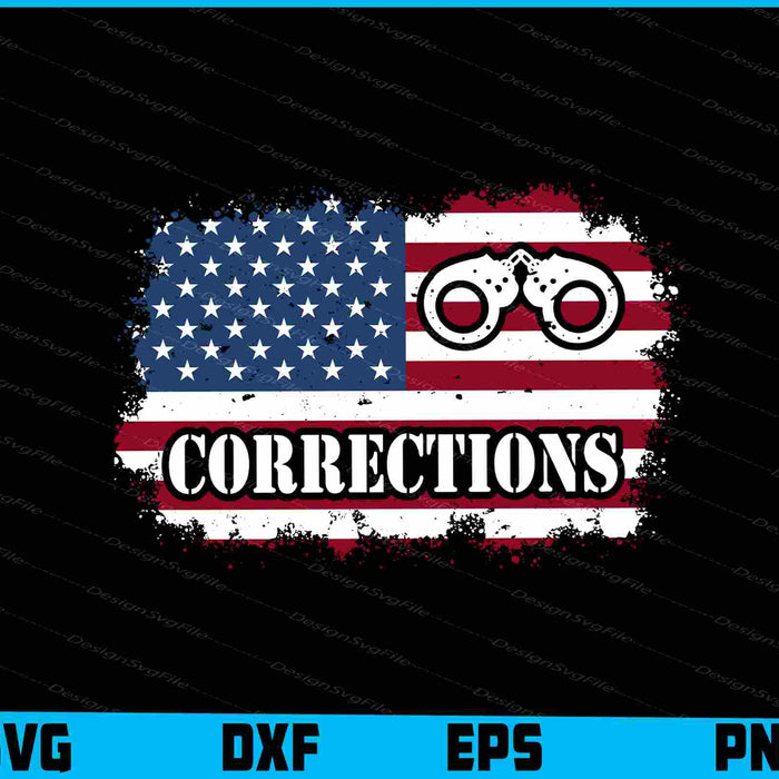 US Flag SVG, Corrections T-Shirt