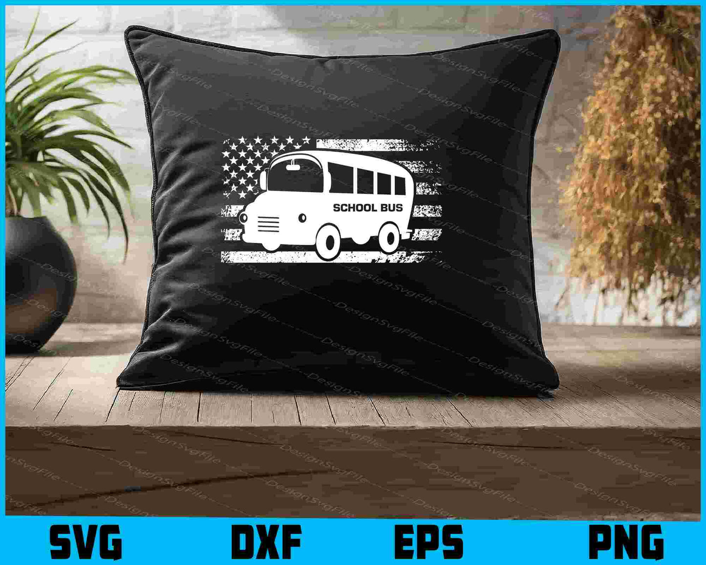 US School Bus SVG, American Bus Driver SVG