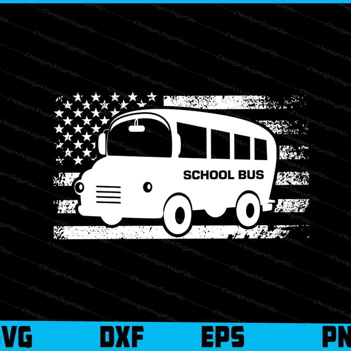 US School Bus SVG, American Bus Driver SVG