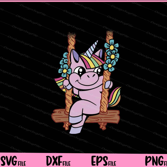 Unicorn Creature Swing Svg Cutting Printable Files  - Premium Cutting Files in SVG, PNG & EPS Formats - Premium SVG Cutting Files for Crafts