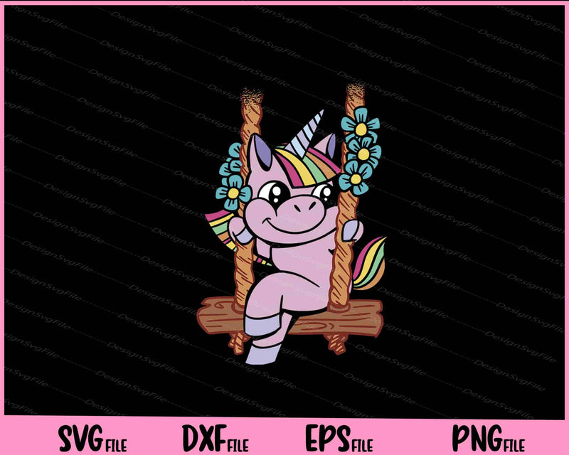 Unicorn Creature Swing Svg Cutting Printable Files  - Premium Cutting Files in SVG, PNG & EPS Formats - Premium SVG Cutting Files for Crafts