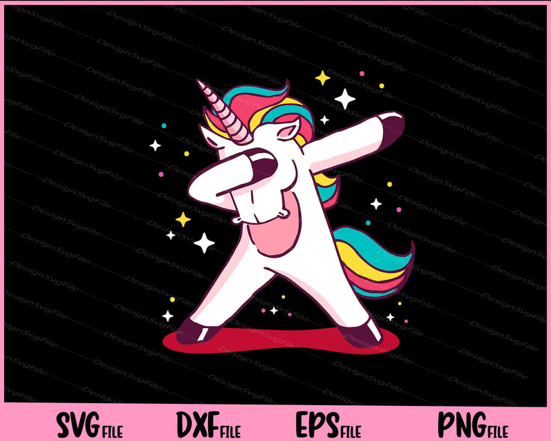 Unicorn Dabbing Cartoon Svg Cutting Printable Files  - Premium Cutting Files in SVG, PNG & EPS Formats - Premium SVG Cutting Files for Crafts