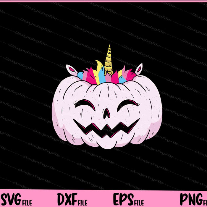 Unicorn Pumpkin Svg Cutting Printable Files  - Premium Cutting Files in SVG, PNG & EPS Formats - Premium SVG Cutting Files for Crafts