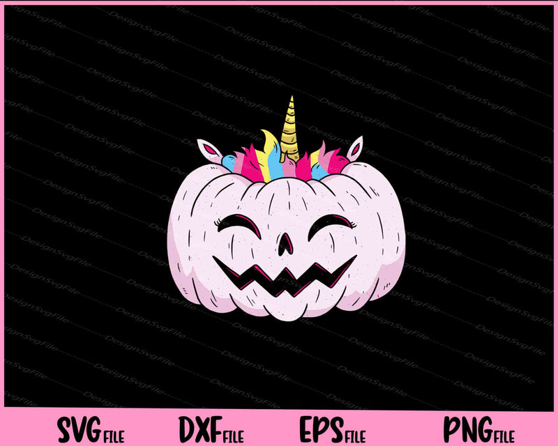 Unicorn Pumpkin Svg Cutting Printable Files  - Premium Cutting Files in SVG, PNG & EPS Formats - Premium SVG Cutting Files for Crafts