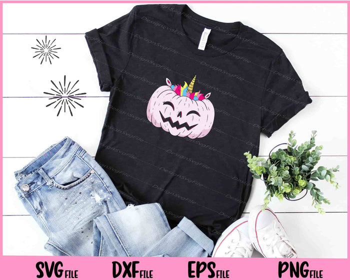 Unicorn Pumpkin Svg Cutting Printable Files  - Premium Cutting Files in SVG, PNG & EPS Formats - Premium SVG Cutting Files for Crafts