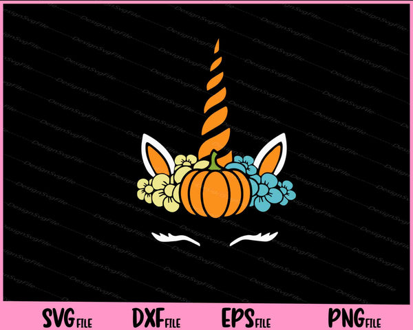 Unicorn Pumpkin Day svg