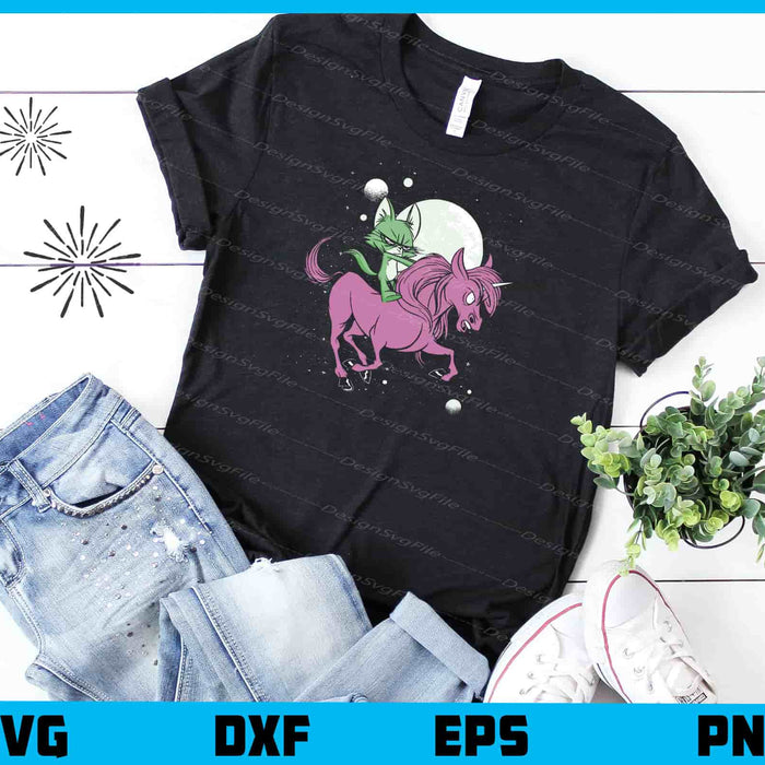 Unicorn Ride Cartoon Fun Svg Cutting Printable File  - Premium Cutting Files in SVG, PNG & EPS Formats - Premium SVG Cutting Files for Crafts