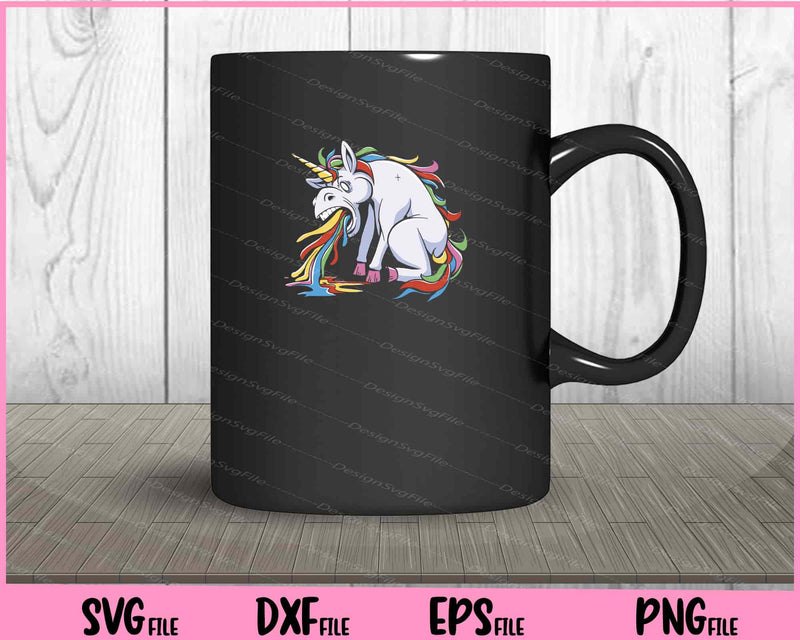 Unicorn Vomiting Rainbow mug