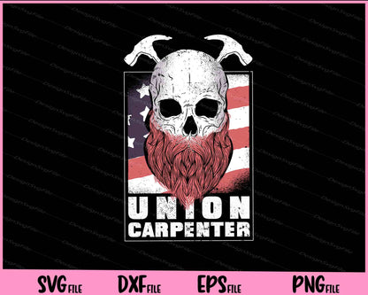 Union Carpenter America Svg Cutting Printable Files  - Premium Cutting Files in SVG, PNG & EPS Formats - Premium SVG Cutting Files for Crafts