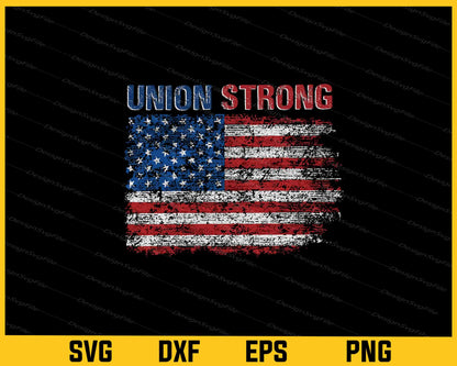 Union Strong American Flag Svg Cutting Printable File  - Premium Cutting Files in SVG, PNG & EPS Formats - Premium SVG Cutting Files for Crafts