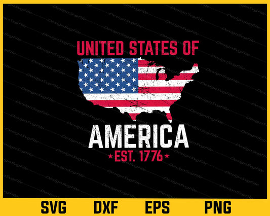 United States Of America 1776 Svg Cutting Printable File  - Premium Cutting Files in SVG, PNG & EPS Formats - Premium SVG Cutting Files for Crafts