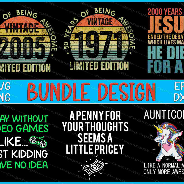 Unticorn Bundle SVG, jesus PNG