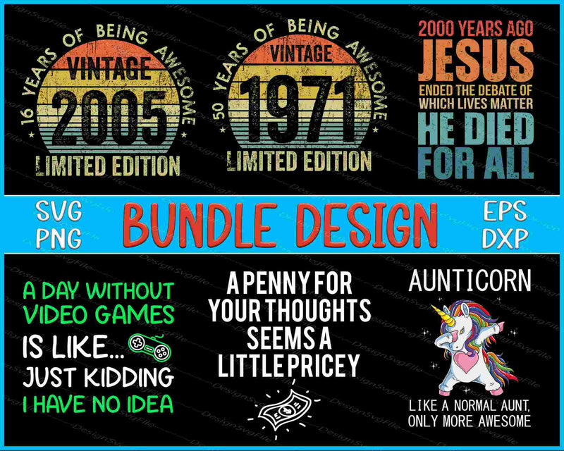 Unticorn Bundle SVG, jesus PNG